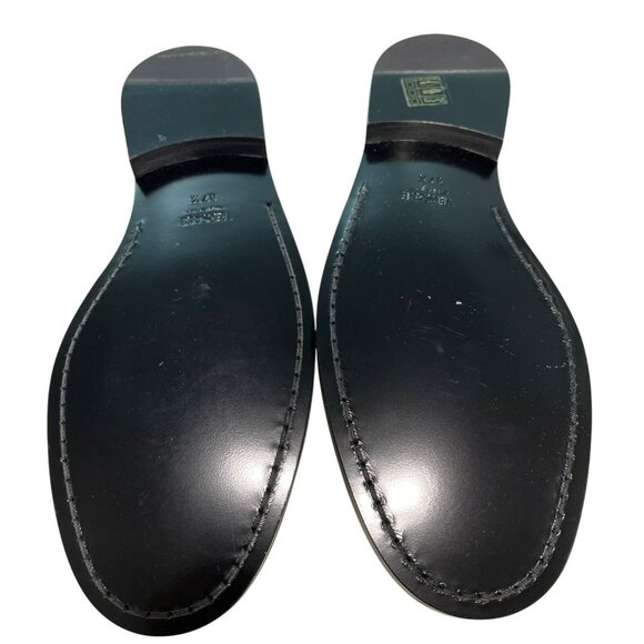 Versace $775 White Leather Loafers Gold Medusa Hardware Size 37.5 7.5 - Picture 6 of 9